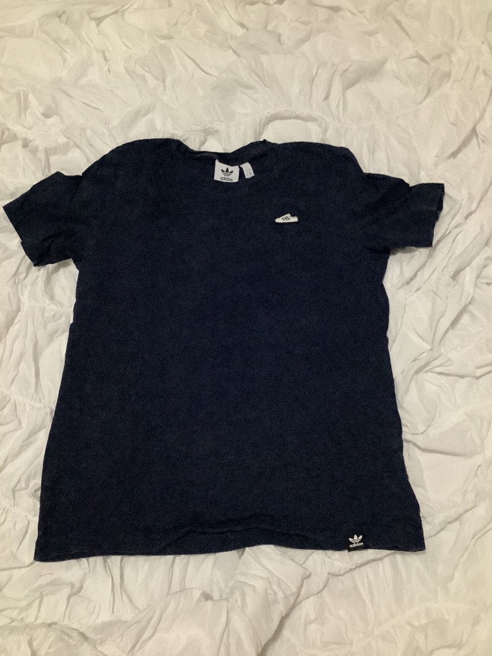 Navy Blue Adidas Embroidered Tee